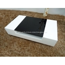 Fashionable modern white high gloss coffee table